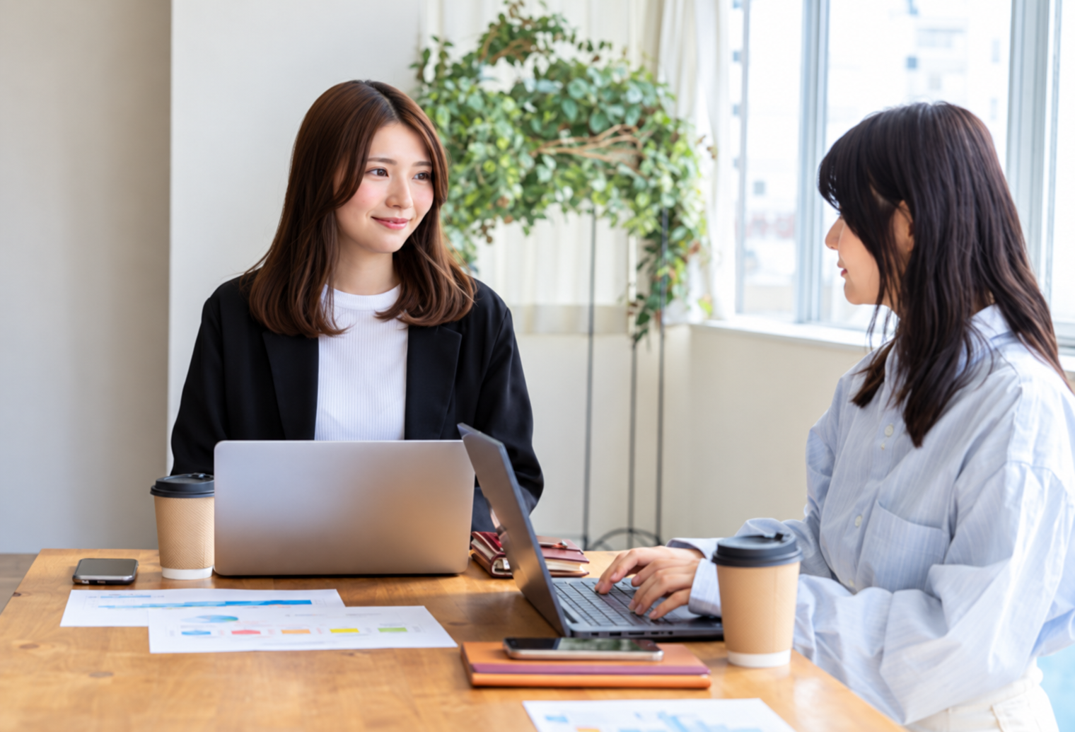 従業員の声を聞く様子
