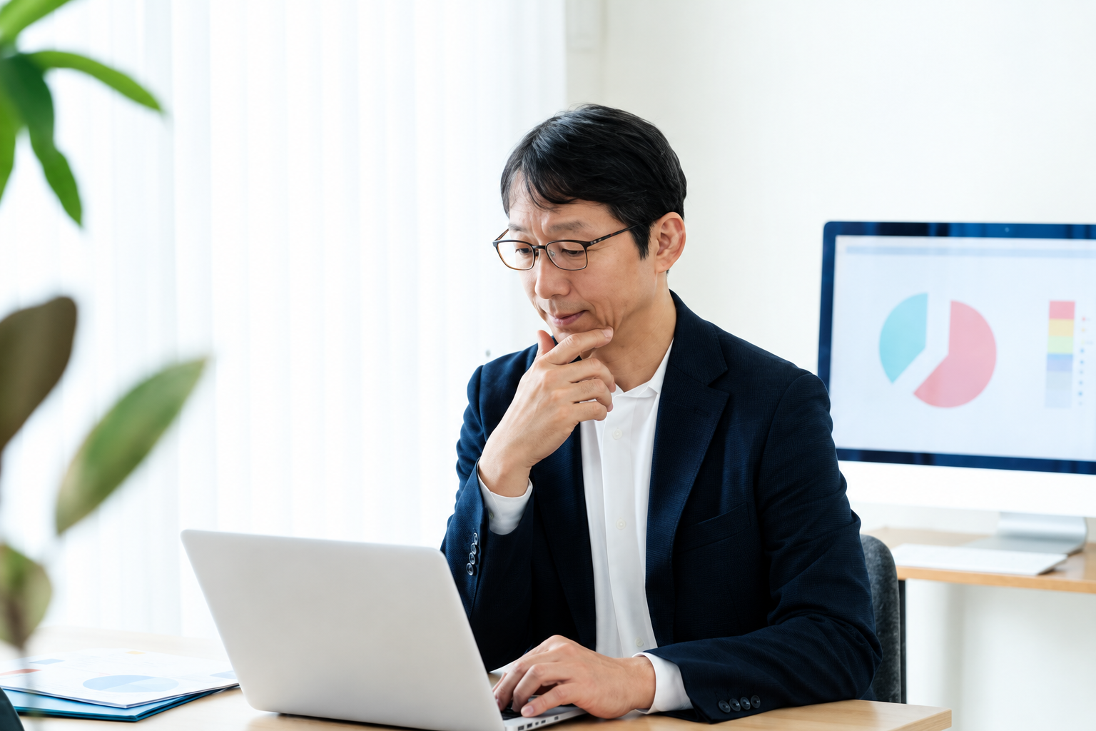 会社の魅力について話し合う様子